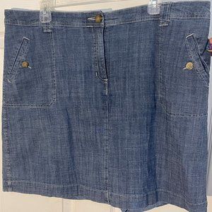 Chambray Skirt/Skort Size 16W